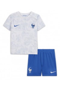 Fotbalové Dres Francie Dětské Venkovní Oblečení MS 2022 Krátký Rukáv (+ trenýrky)